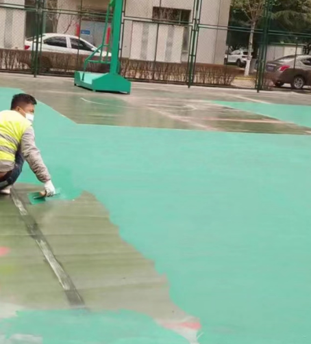 吉安球场地面翻新