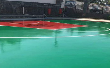 吉安篮球场翻新地面